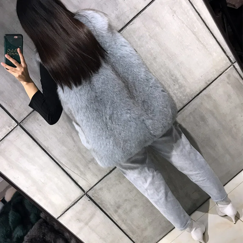 

vest ladies women real natural fur gilet