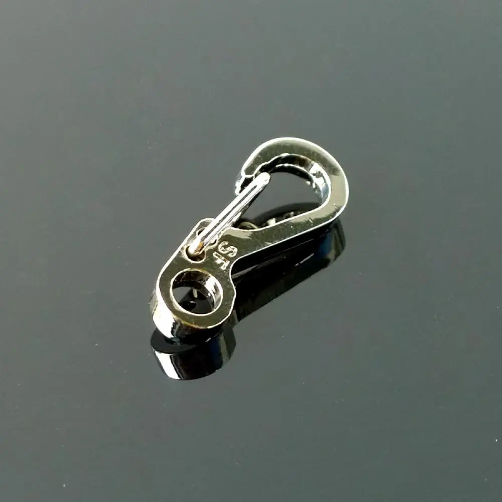 

10pcs Mini Spring Carabiner Snap Hook Keychain EDC Survival Outdoor Camping Tools Silver Aluminum Carabiner for Key