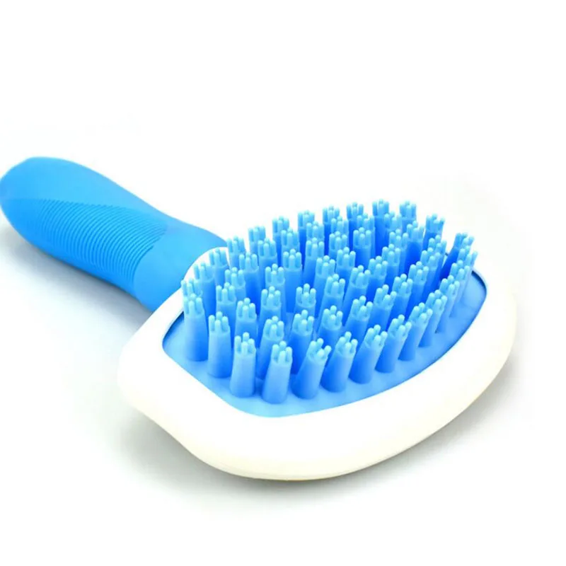 1 шт. Высококачественная силиконовая стрижка кошек и собак Расческа для купания