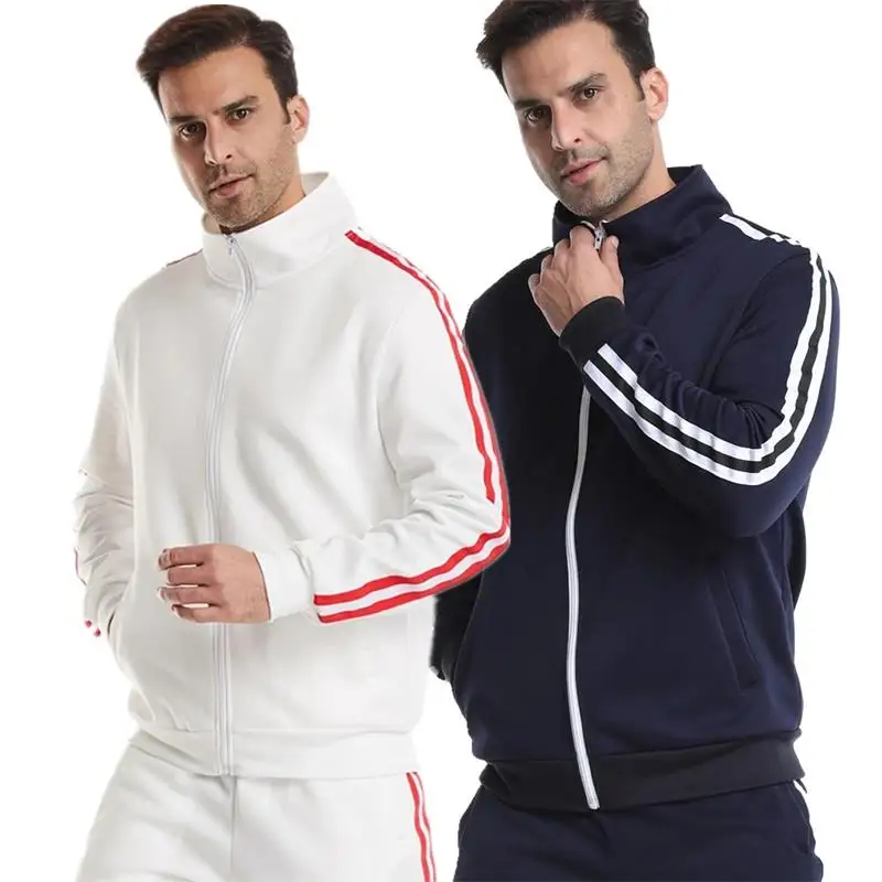 2021 new men's casual sports suit design men's zipper jacket cardigan jacket men's new spring and autumn jacket + pants