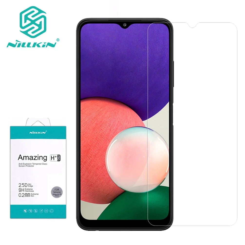 

Для Samsung Galaxy A22 5G Защитная пленка для экрана NILLKIN Amazing H / H + Pro Закаленное стекло для Samsung A22 4G / LTE Стеклянная пленка