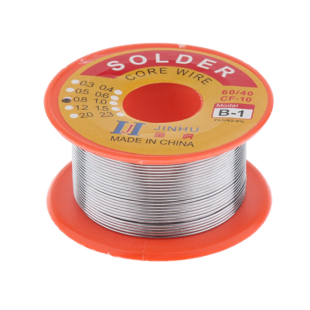 

Tin Solder Wire Rosin Core 2% Flux Iron Welding Tool 0.8mm Diameter 50G For Electrical and Electronics DIY Work