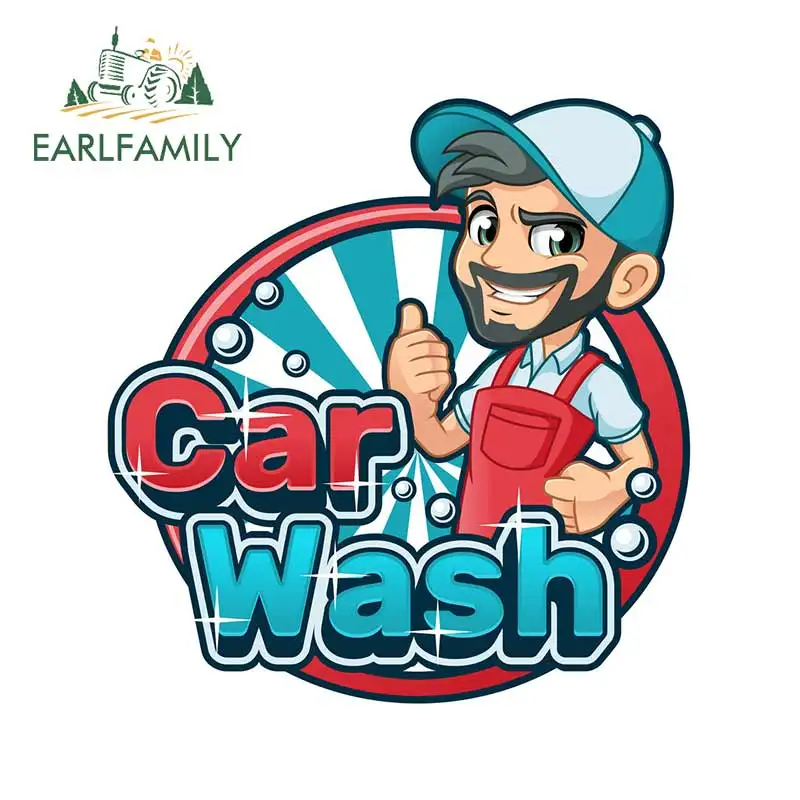 

EARLFAMILY 13 см x 12,6 см для мытья автомобиля грузовика наклейка на бампер окна Водонепроницаемый устойчивые к появлению царапин Стикеры 3D граффити Стикеры s для Ван на колесах