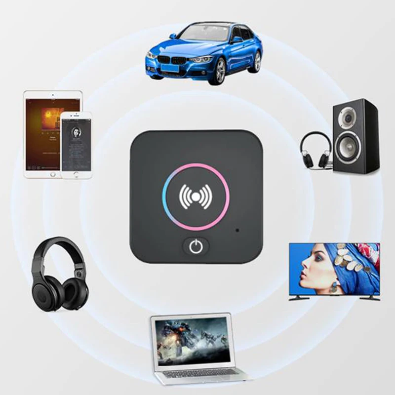 

1 шт. Bluetooth 3,5 NFC RCA аудио приемник мм AUX разъем Музыкальный беспроводной адаптер