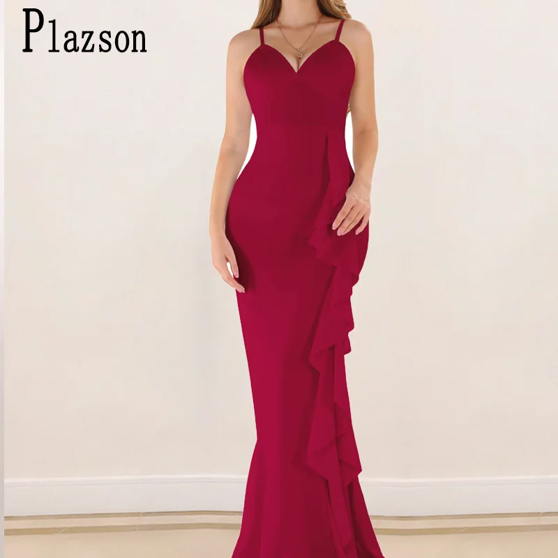 Платье женское длинное вечернее элегантное Формальное пикантный наряд-Русалка с