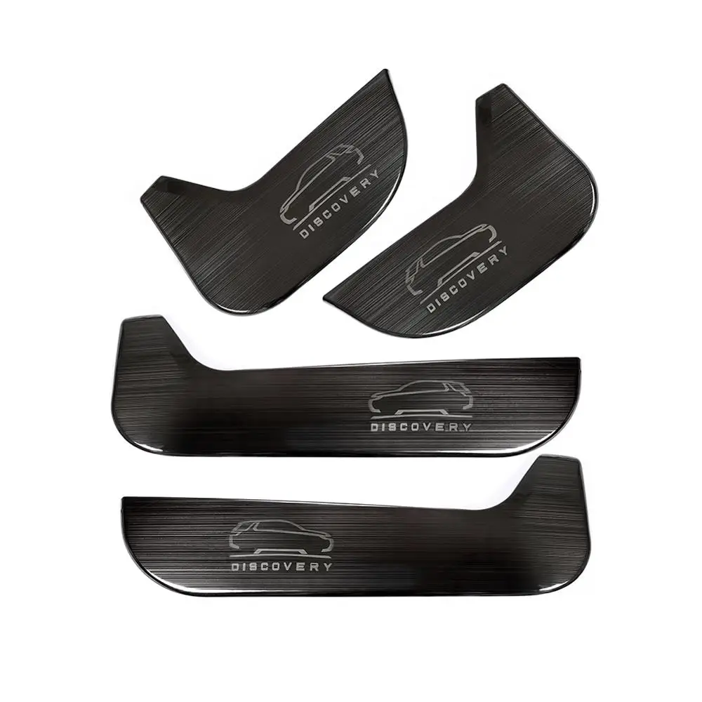 

Stainless Steel Black Titanium Brushed Anti-kick Board Interior Door Panel Cover Trim for Land Rover Discovery Sport 2015-2018