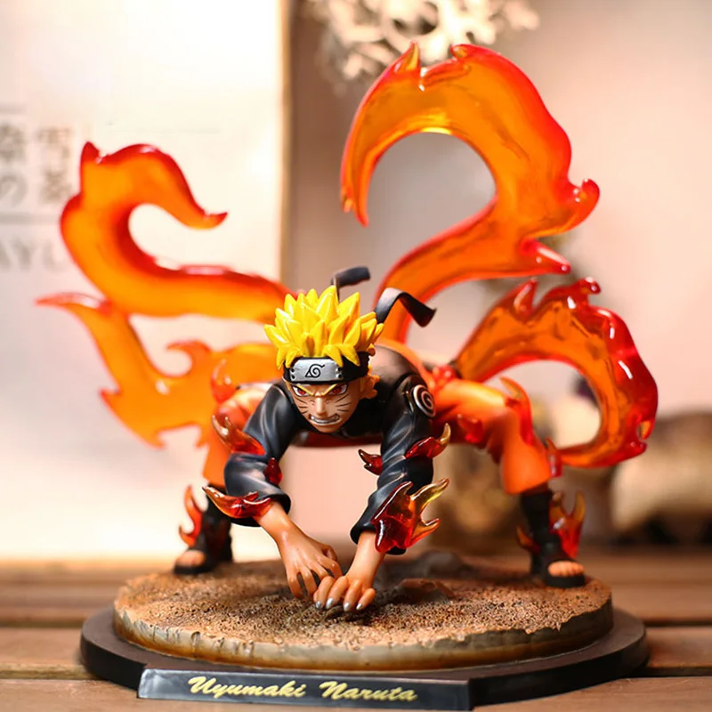 ПВХ экшн фигурка Наруто Kyuubi статуэтка аниме Ураганные Хроники Узумаки Kurama