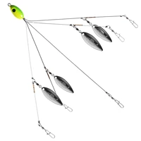 sf 5 arm 4 blades alabama umbrella rig fishing bass lures bait kit