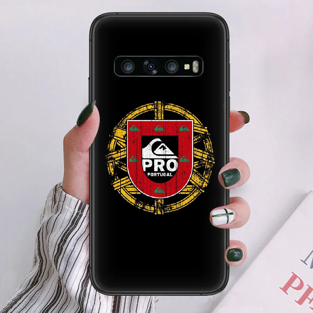 

Surfing Skateboard quiksilver Phone case For Samsung Galaxy Note S 8 9 10 20 Plus E Lite Uitra black back tpu hoesjes luxury