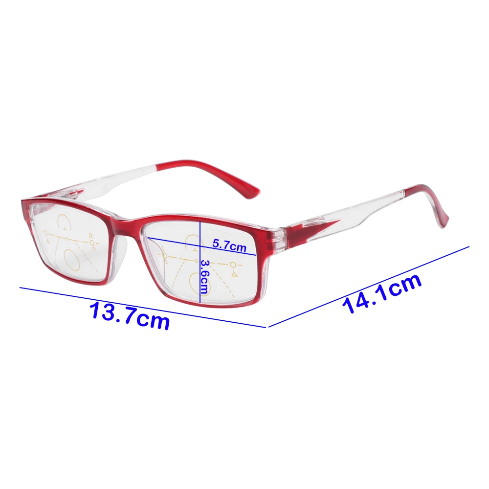 Новые унисекс прогрессивные Мультифокальные анти-голубые световые очки для