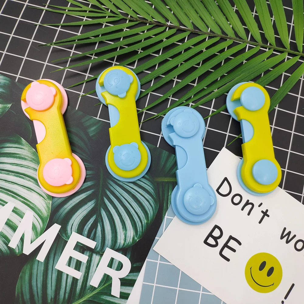 10 шт./лот замок для ящика двери Шкаф Холодильник туалет детские безопасные замки