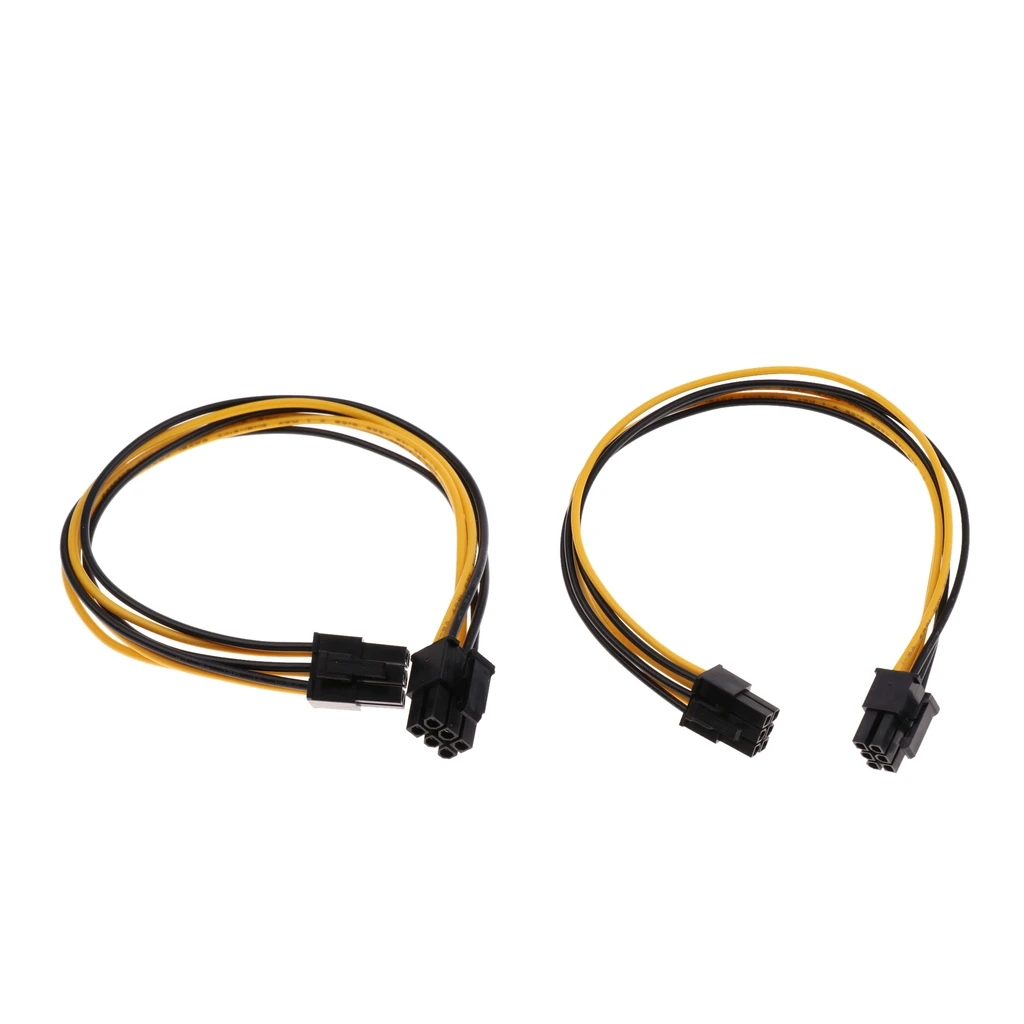 

5 Pack of Mini 6-Pin to PCI-E 6PIN Graphics Video Card Power Extendion Splitter Cable