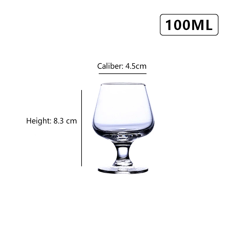 Whisky Cup 100ML Классический тумблер для виски красный винный коктейль бренди пиво водка Маргарет Кубок для шампанского стеклянный бар бытовой высокой емкости посуда для напитков - Цвет: Whisky Cup 100ML