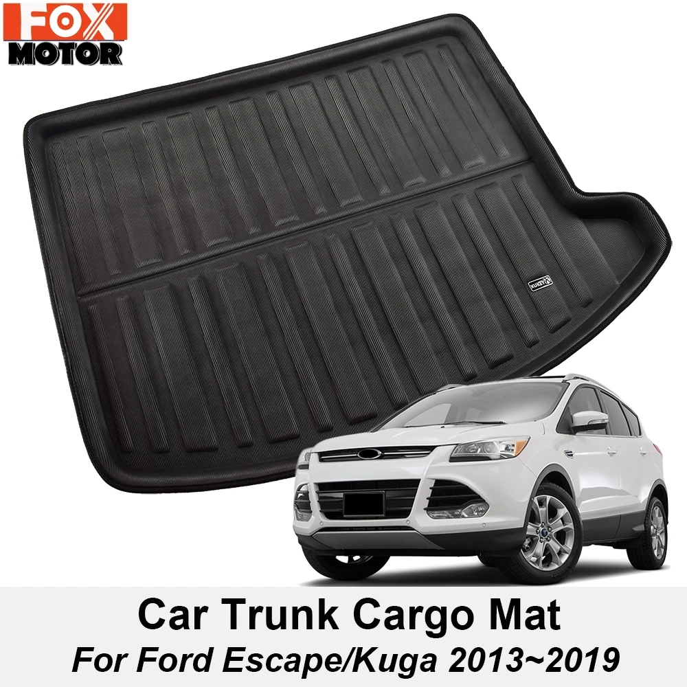 Пригодный для Ford Escape Kuga 3d 2013 2015 2016 2017 2018 2019 Загрузочный Mat Задний Магистральные Liner