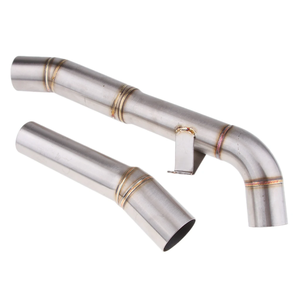 

Motorcycle Exhaust Muffler Middle Link Pipe Connect For Kawasaki Z1000 07-09