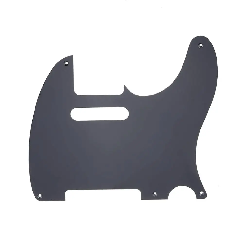 

Musiclily Pro 5-Hole Guitar Pickguard для MIJ JPN Japan Tele Style, 1Ply Black