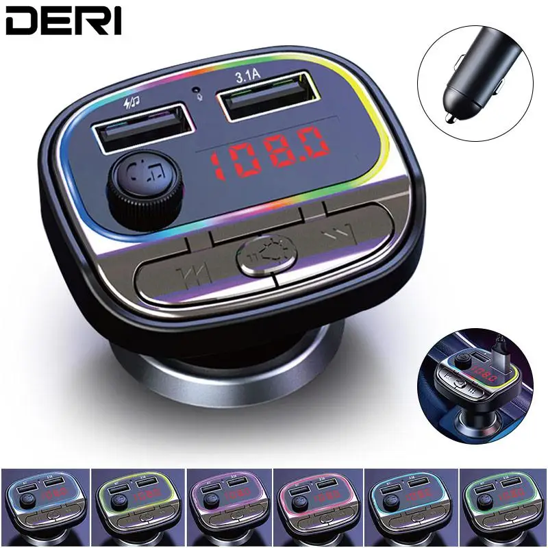 

Автомобильный MP3-плеер с FM-передатчиком и Bluetooth, 3,1 А, 1 А