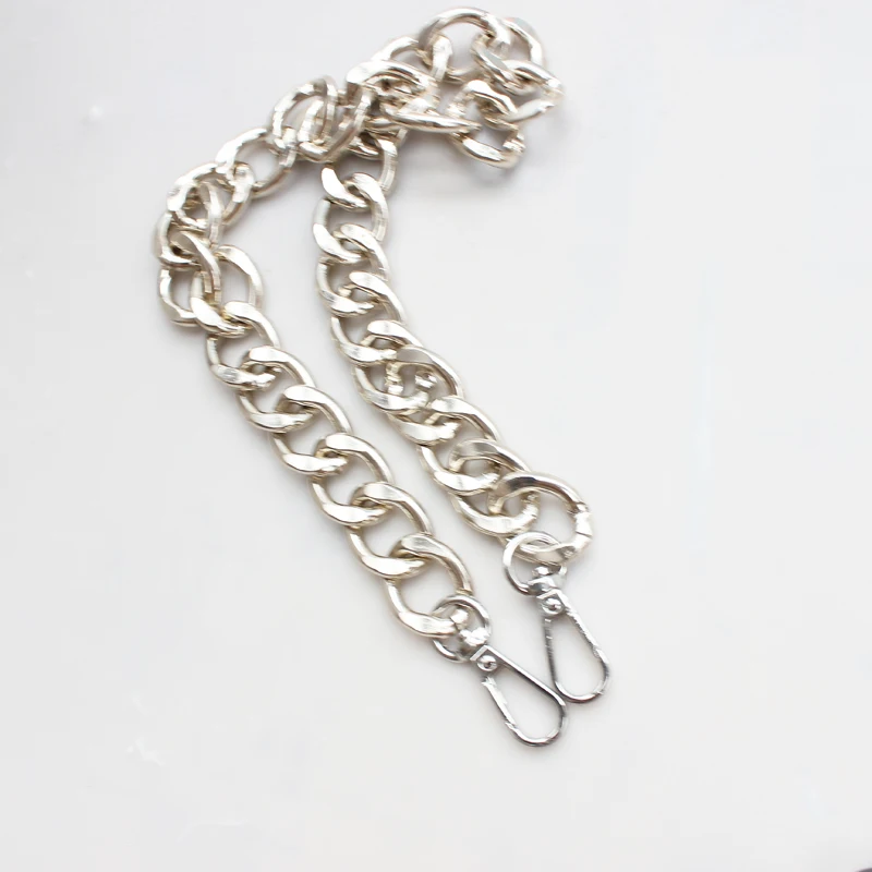 30/60/100cm Silver Gold Bag Chain Replacement Purse Chain Shoulder Strap Long Handbag Handles Metal Chain Bag accessories