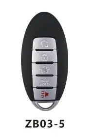 KEYDIY Универсальный умный ключ ZB02-3 ZB03 ZB04 ZB05 ZB06 ZB01 для KD-X2 KD900 Mini KD Автомобильный ключ дистанционного управления подходит более 2000 моделей - Цвет: ZB03-5