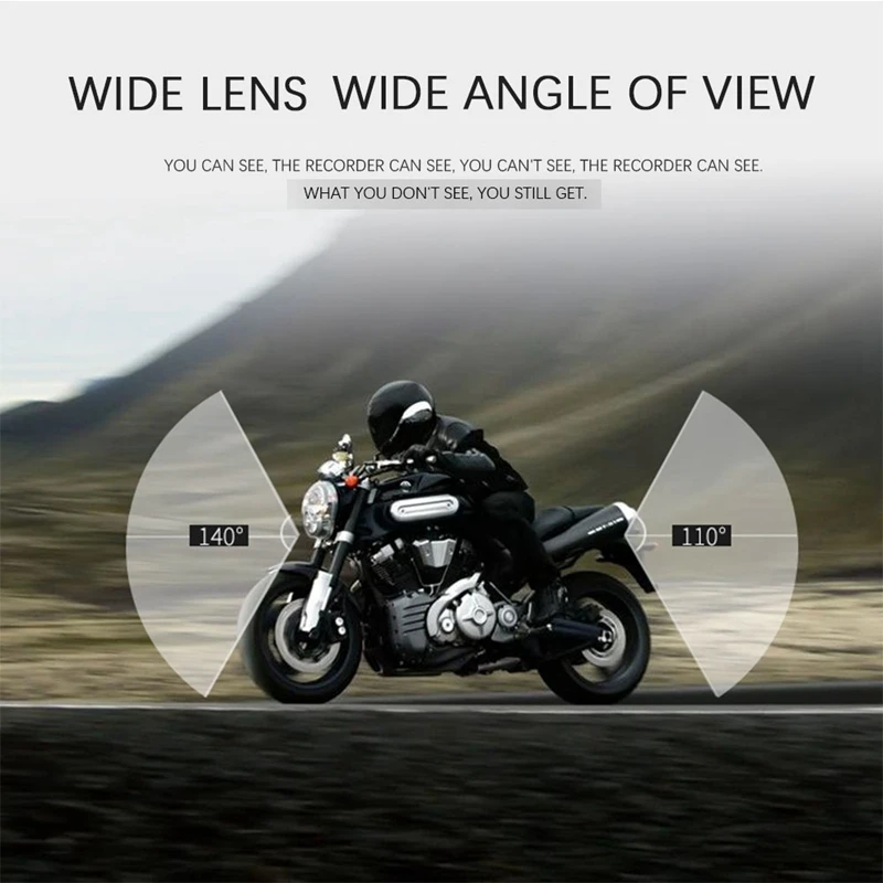 

Dash Camera Front and Rear Lens Dashcam Full HD 1080p with Motorcycle GPS Driving Recorder DVR for Motorcycle Camera