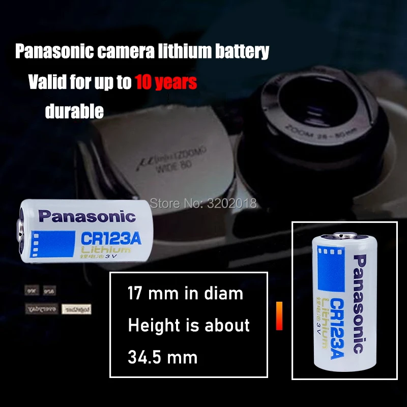 16 шт. литиевая батарея Panasonic 3 в CR123 CR 123A CR17345 16340 cr123a|Батарейки| |