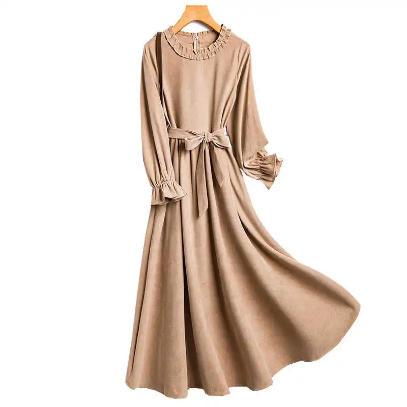 

Women's new 2021 spring mid length over knee fashion skirt