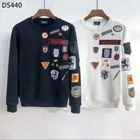 2021 autumn and winter new fashion trendy brand dsquared2 mens high end printed sweater ds440