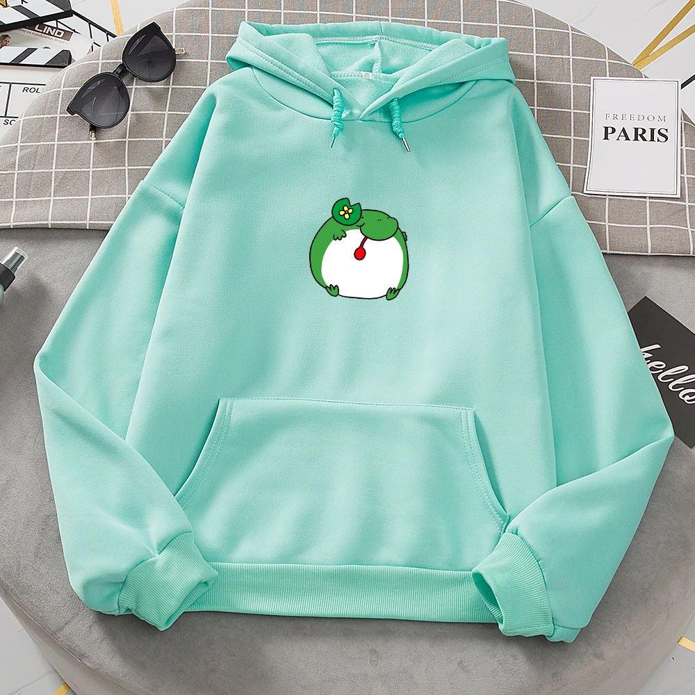 Autumn Hoodies Ladies Cute Oversize Hoodie Frog Print Harajuku Streetwear Winter Fleece Hoodie Women Kawaii Sweetshirts Big Size
