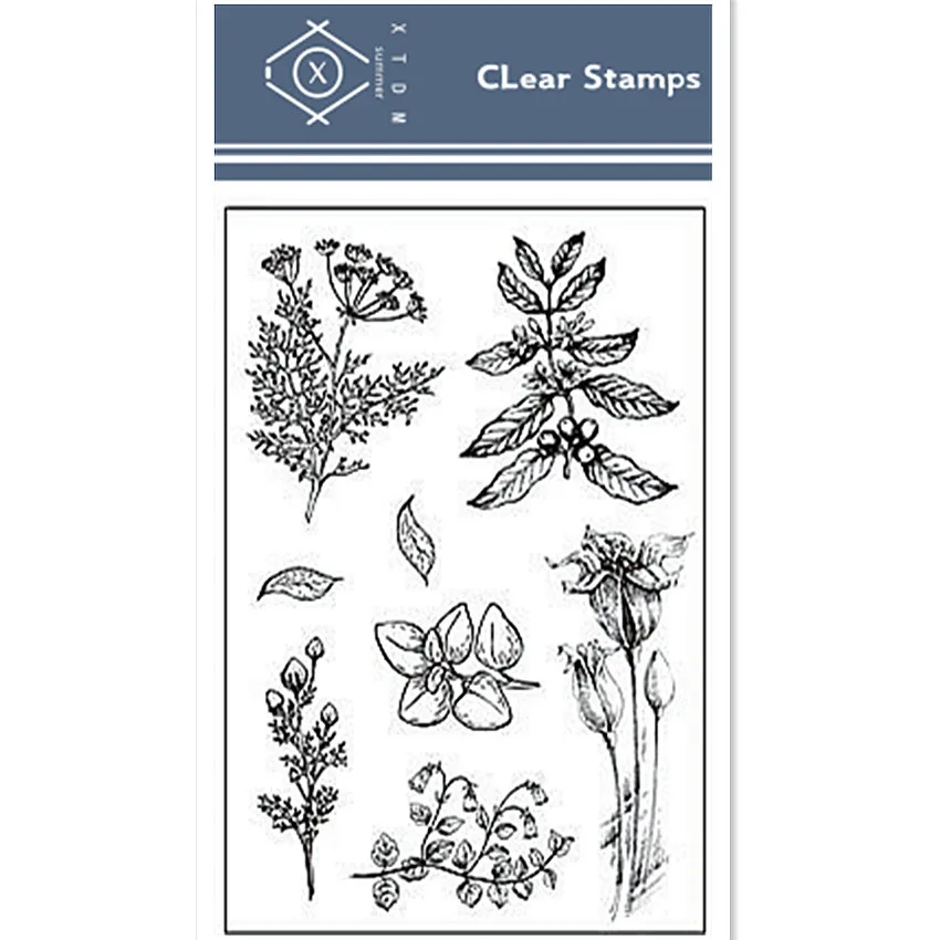 Хит продаж прозрачный штамп с алфавитом и цветами/силиконовый альбом для