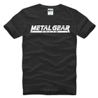 Игра MGS Metal gear, одноцветная Мужская футболка с буквенным принтом, новая хлопковая футболка с коротким рукавом, футболка, Camisetas Masculina
