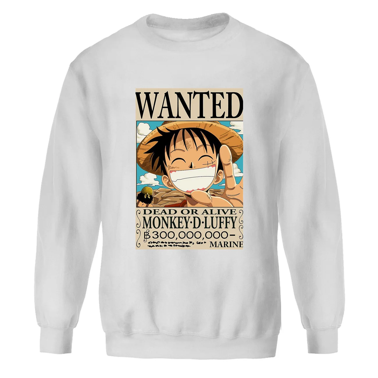 Сдельные свитшоты мужские награда Луффи Санджи Crewneck Толстовка король пиратов толстовки уличная одежда с японскими аниме-принтами спортивная одежда - Цвет: white 6
