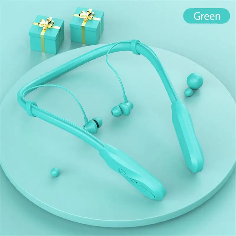 

Magnetic Wireless Bluetooth-compatible Earphone Music Headset Phone Neckband Sport Earbuds Earphone With Mic For Android IOS