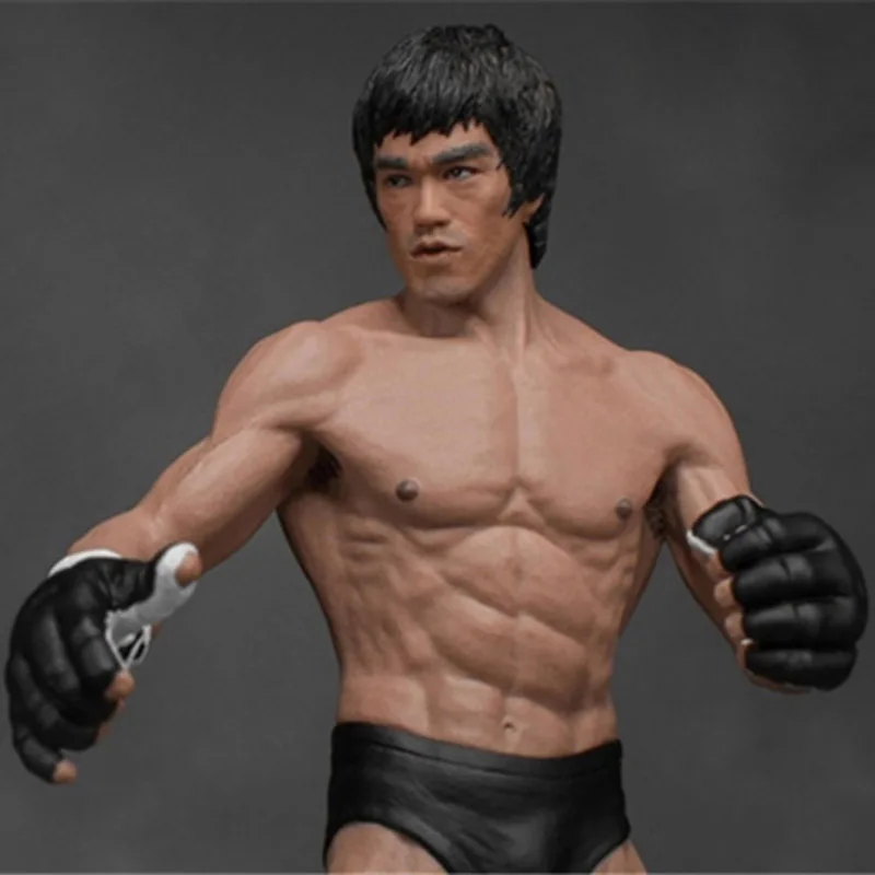 NEW 19cm Bruce Lee Fighting Version PVC Action Figure Collection Model Toys with Box | Figures