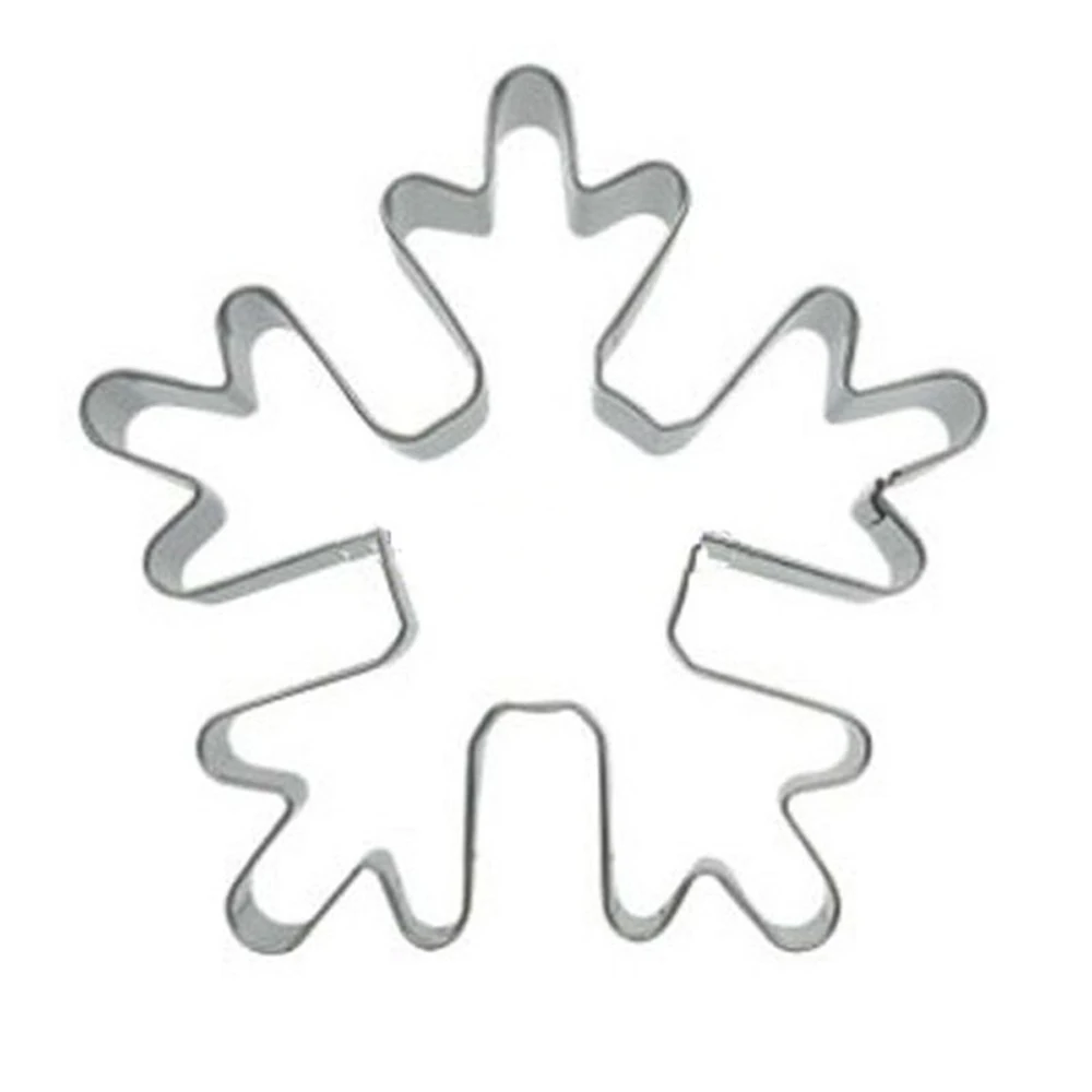 3D DIY торт-Снежинка формы из нержавеющей стали помадка резак печенья инструменты