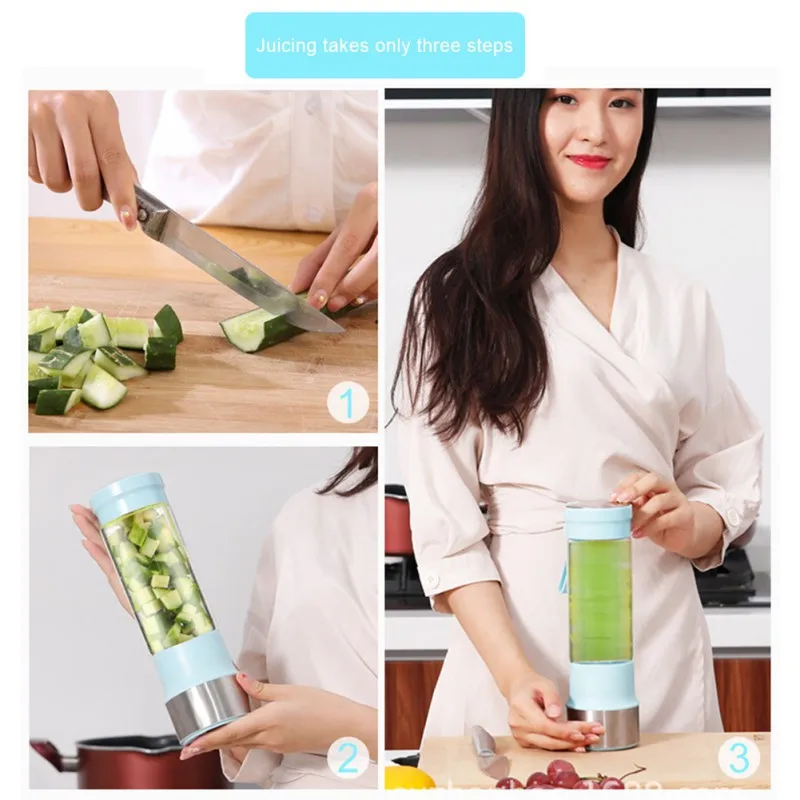 

Blender Portable USB Rechargeable Fruit Mixer Cup Smoothie Maker Taste Fresh Juice Anytime And Anywhere