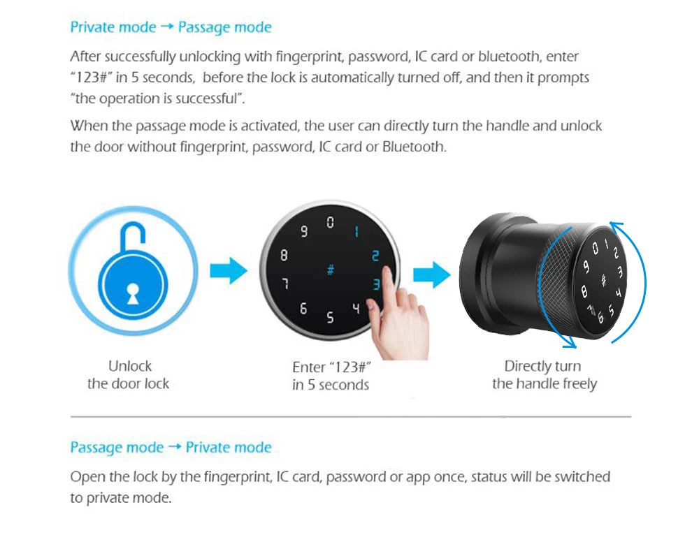 Bluetooth приложение дистанционное управление отпечаток пальца Замок Умный Porta