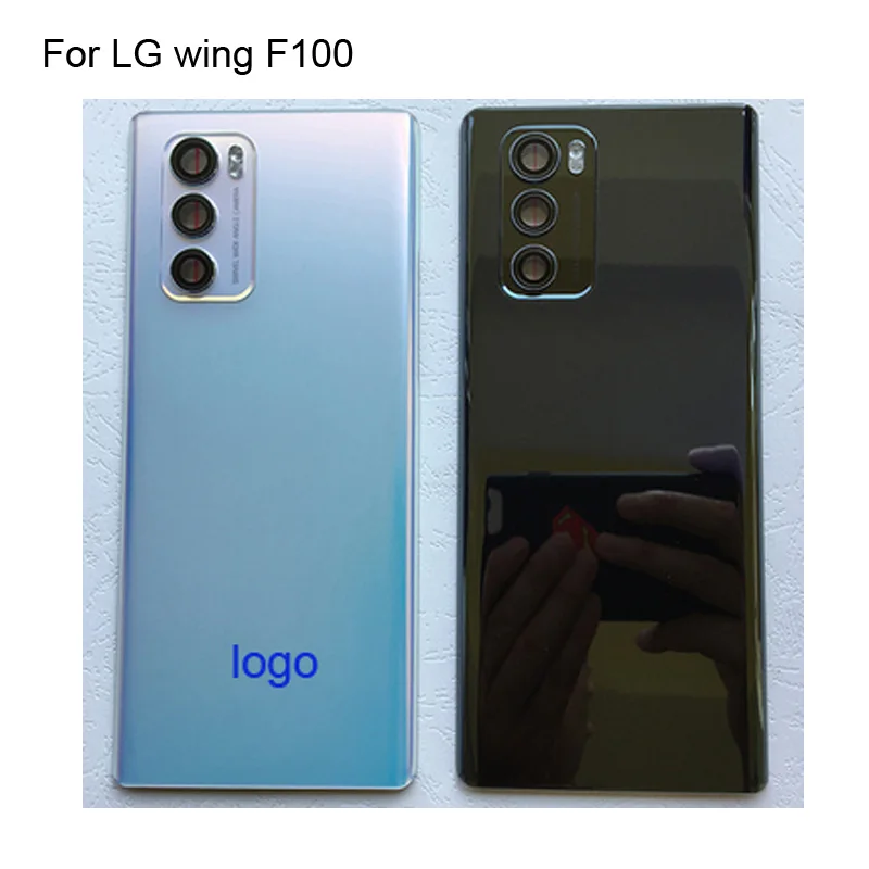 

For LG wing F100 Back Battery Cover Rear Door Housing case Rear Glass Repair parts For LG wing F 100