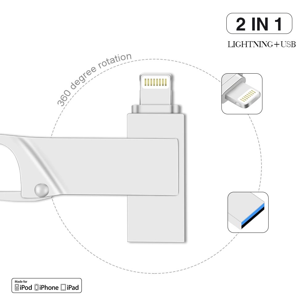 

Многофункциональный 2 в 1 USB флеш-накопитель 32 Гб OTG micro USB флешка 512 ГБ 128 Гб металлический флеш-накопитель для iphone/ipad/pc/Android phone