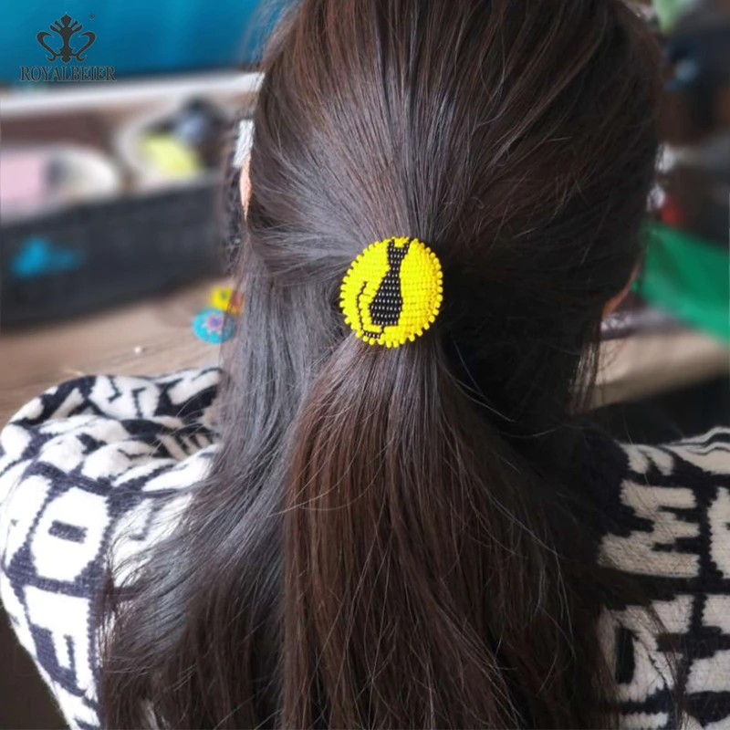 Женское кольцо для волос ROYALBEIER Детские эластичные ободки мандалы с бусинами
