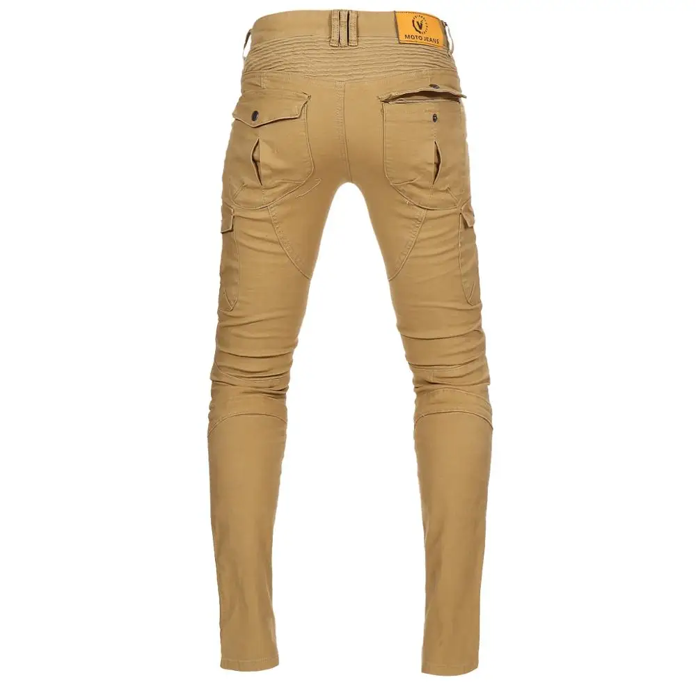 Чистый хлопок мотоциклетные брюки для мужчин женщин мотокросса мотоцикл джинсы