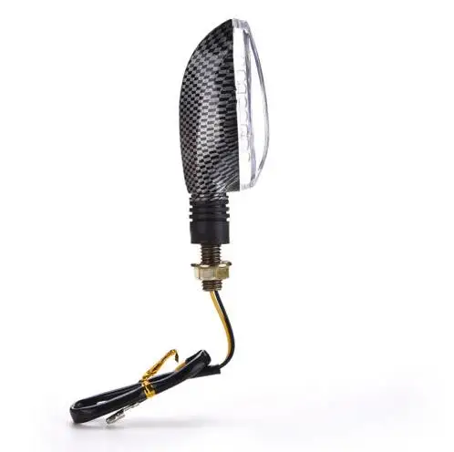 

2PCS 15LED UNIVERSAL BLACK MOTORCYCLE BIKE TURN SIGNAL INDICATOR AMBER LIGHT LAMP