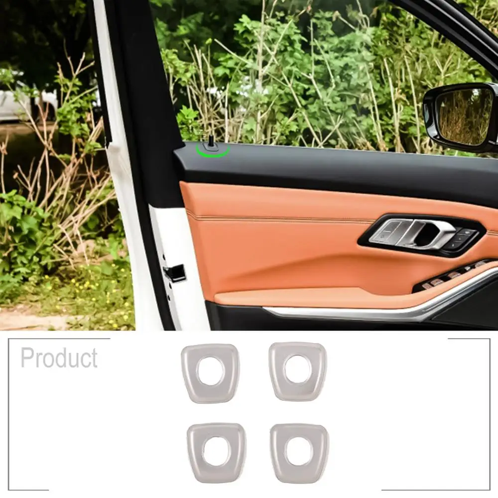 

4pcs Car Stainless Steel Door Lock Cover Trim Sticker for BMW 3 Series G28 G20 325li 2019 2020