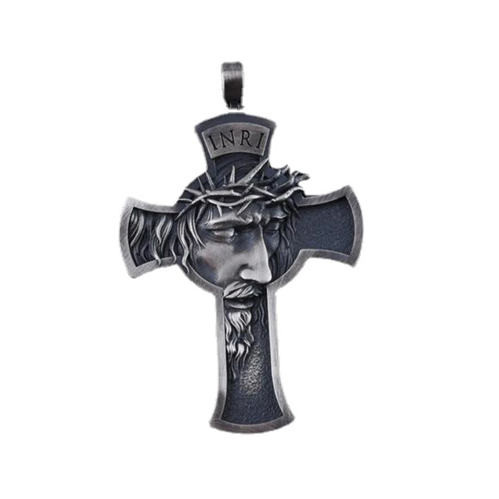 

NEW Hot Style Alloy Jesus Cross Men's/Women Christian Pendant Crucifixion Retro Fashion Pure Tin Religious Jewelry