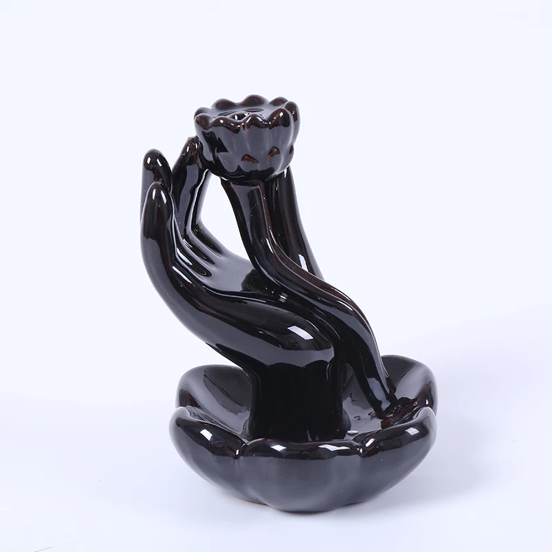 Керамическая горелка для благовоний в виде лотоса держатель керамическая