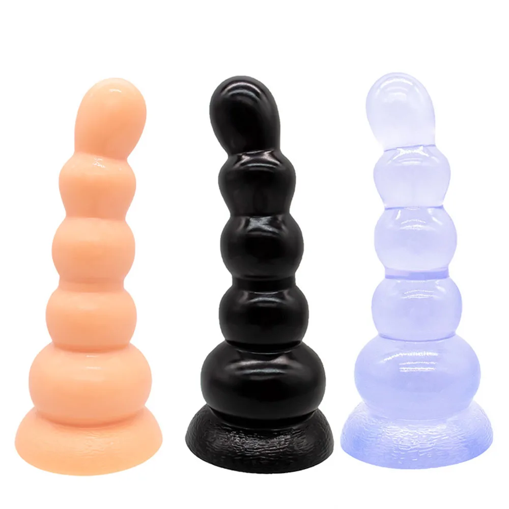 Анальная пробка 17 см большие анальные шарики на присоске интимные игрушки для