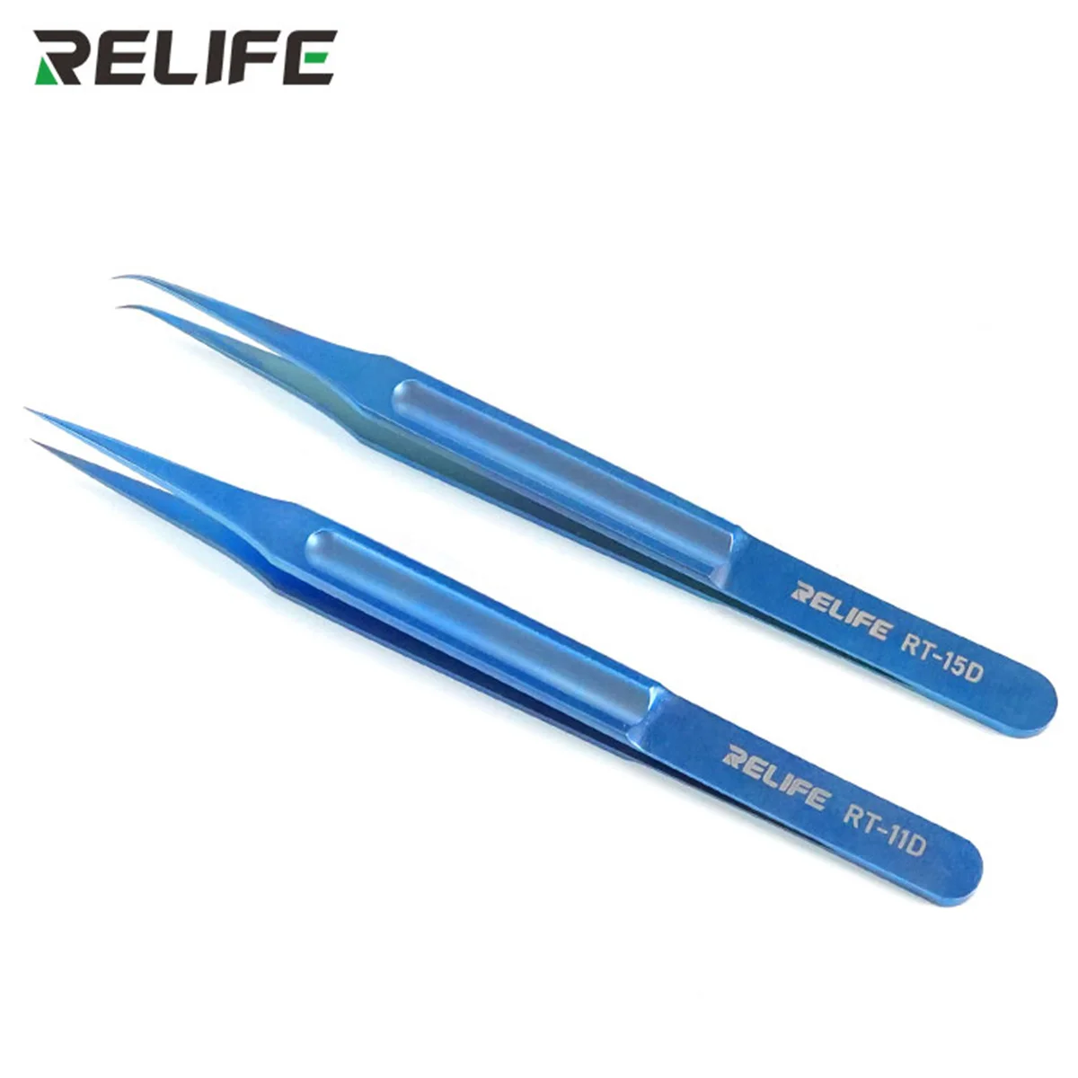 

RT-11D/15D Ultra Lightweight Precision Tweezers for Repair Flying Leads Tin Bead Patching Points Tin Planting Net-pass Needles