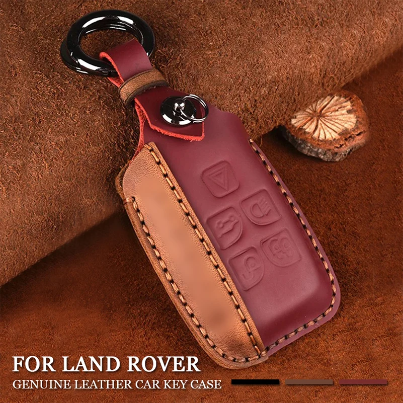 Автомобильный брелок для ключей с дистанционным управлением из натуральной кожи