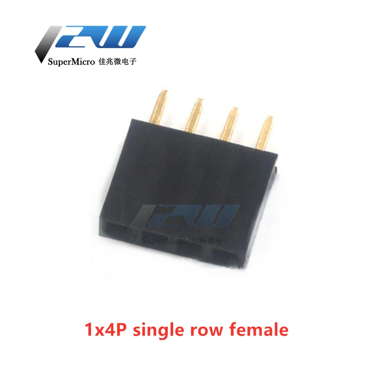 10 шт./лот 2 54 мм Однорядная шинопровод Подключаемый модуль печатной платы разъем