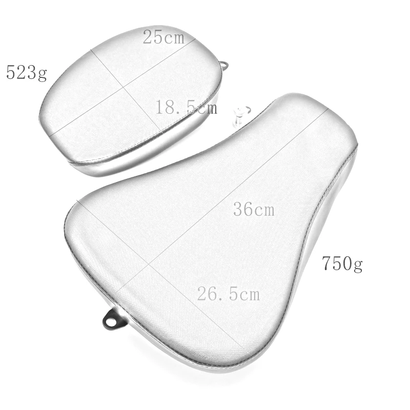 Сиденье водителя мотоцикла + заднее сиденье пассажира Кожаная подушка сиденья