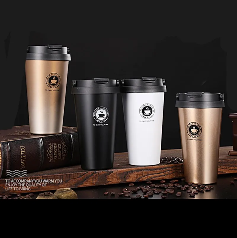 500 мл Кофе молока смесительная кружка Нержавеющая сталь Термальность чашки